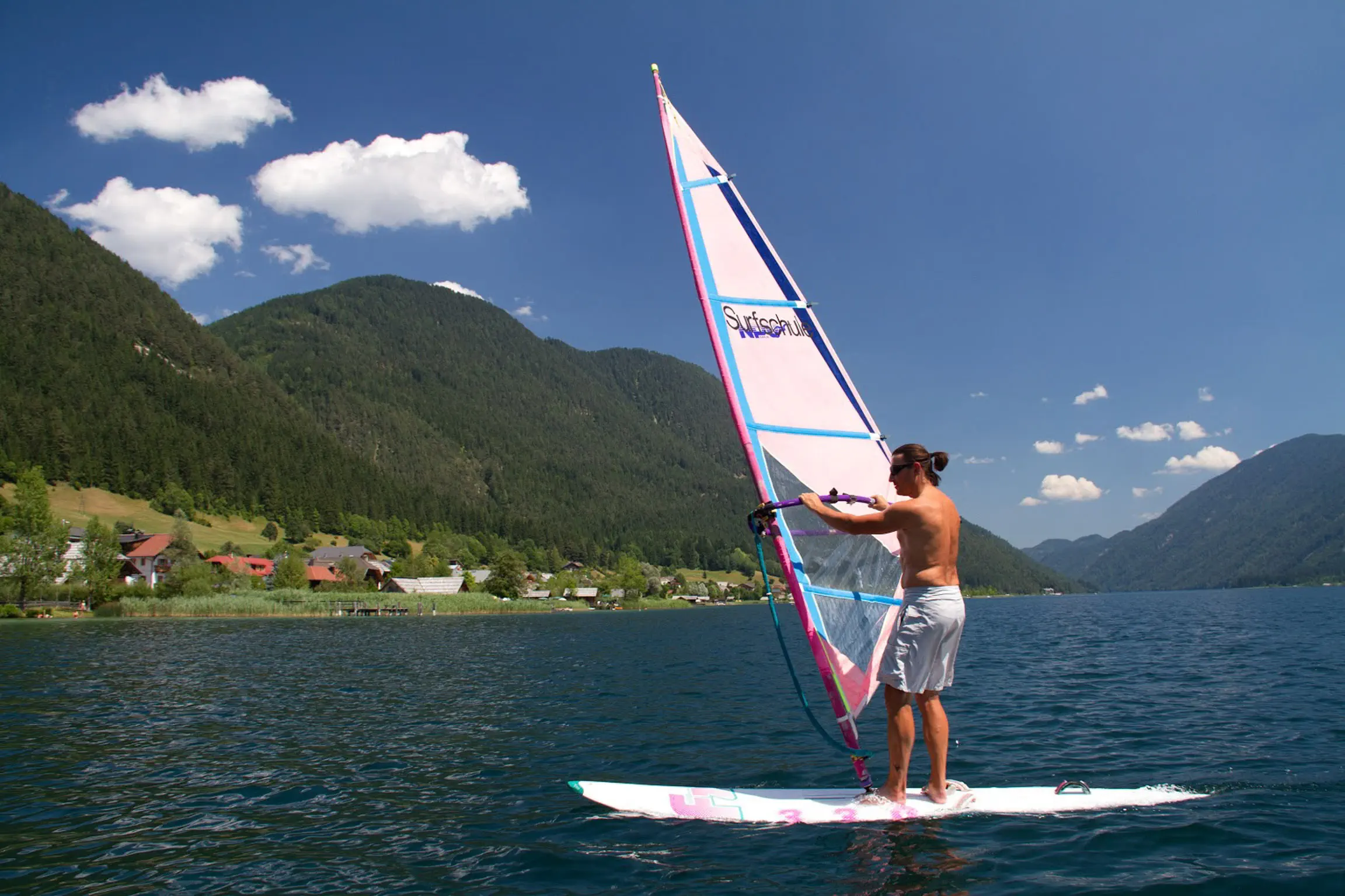 Surfen am Weissensee